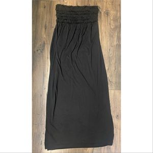 Strapless maxi dress